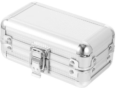 AOKWAWALIY Boîte de rangement pour filtre de télescope, étui de filtre pour télescope, support d'appareil photo, objectif en alliage d'aluminium, organisateur de filtre oculaire, Argenté.,