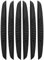 YOCDNOV 6pcs Paquet protecteurs de Bord de Porte de Voiture-Autocollant de Protection de Bord de Porte de Voiture, Protecteur de Bord de Porte de Voiture en Caoutchouc Noir (Noir)