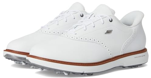 Skechers Homme Go Golf Prestige Waterproof Lace Up Golf Shoes for Men Slip-in ENTRAINEUSE, White, 42.5 EU