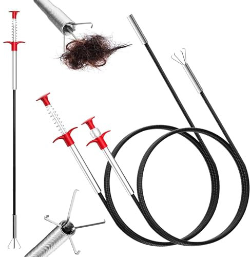 YushengTai Krallengreifer, 3 Stück Greifzange Flexible Skalierung,4-Finger-Griff Greifer Geeignet für den Einsatz in Engen Räumen, Küchen, Waschbecken, Badezimmern(60cm/160cm/200cm)