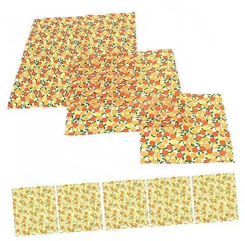 Cabilock 3pcs Organic Beeswax Food Wraps Stretchy Sandwich Covers Reusable for Food Storage Beeswax