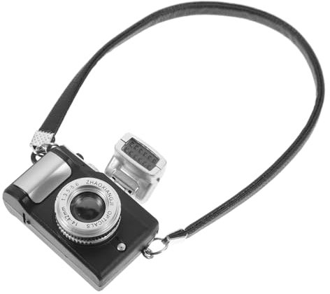 GARVALON Miniatur Kamera Ornament Für Puppenhaus Dekorative Kamera Figur Für Mädchenzimmer Spielzeug Und Fotografie Requisite Für Kreative Deko