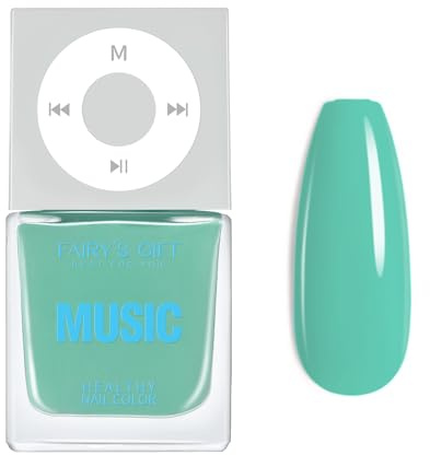 Green Nail Polish - Mint Green Nail Varnish - Air Quick Dry Nail Varnish - Glossy Turquoise Nail Polish - Smooth & Long Lasting Nail Art Polish For Women Manicure DIY