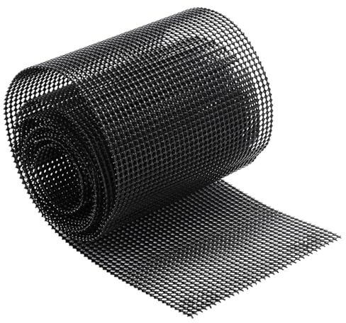 Griglia per Fughe Ventilatore per Fughe 1m Fughe di Ventilazione Rete Metallica Ventilatore Protezione Delle Fughe Del Clinker da Api, Vespe o Topi Nero (1 Meters)