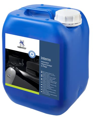 Normfest - Interno Innenraumreiniger, 5000 ml | Hochwirksamer Premium KFZ, NFZ, Boot Reiniger | Für Fast alle Oberflächen geeignet | Hochwertige Autopflege - Made in Germany