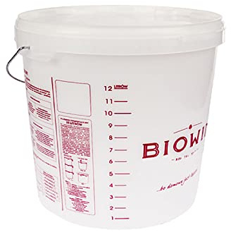 15 Litre Fermenting/Fermentation Bucket with Lid and Handle- Home Brew Beer Brewery Wine Making - Printed Scale with Capacity