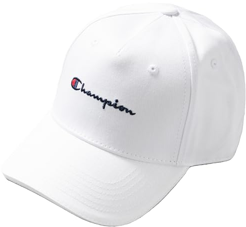 Champion Unisex Lifestyle Caps-802410 Baseballkappe, Weiß, Einheitsgröße