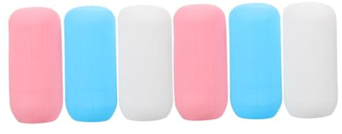 FOYTOKI Set 6 Coperture Elastiche Per Bottiglie Viaggio in Silicone Manicotti Anti-perdita Per Shampoo e Lozione Protezione Per Viaggi Adatti a Diverse Dimensioni e Colori