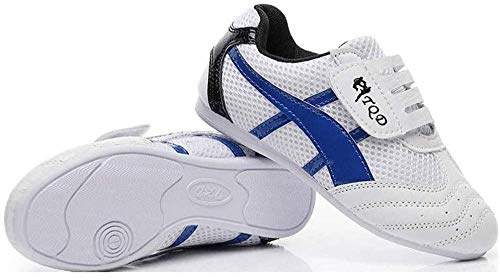 MENG Chaussures De Taekwondo, Chaussures De Boxe Karaté, Chaussures d'entra?Nement for Les Arts Martiaux, Baskets Kung Fu Taichi, Chaussures Légères for Femmes Et Hommes (Color : White, Size : 44)