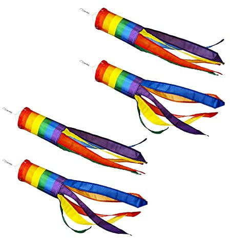 suoera 4 StüCk Windsack HäNgende Dekoration Windsack zum AufhäNgen Freien