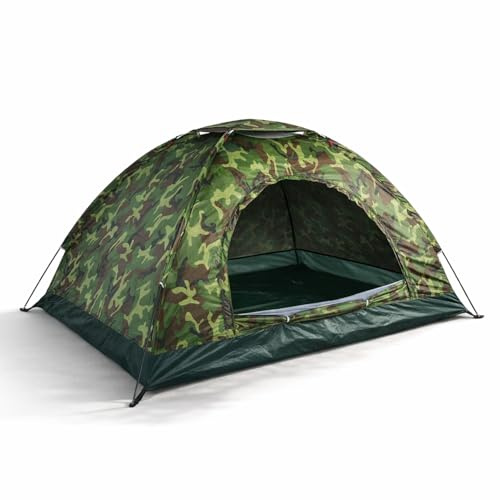 Tente de Camouflage pour 2 Personnes Camping en Plein Air Tente étanche pour Se Reposer en Profitant de la Fraîcheur Instantanée Tente de Camping Abris Solaires Équipement et équipement de Survie
