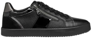Geox Women's D Blomiee E Trainers, Black, 6 UK