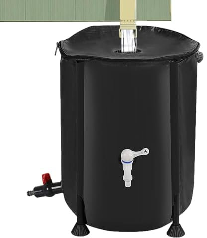 Barril de lluvia | Colector de agua de lluvia | Barril recogedor de lluvia | Colector de agua de conservación de lluvia | de recogida de agua de lluvia de 200 L, tanque de agua resistente a la