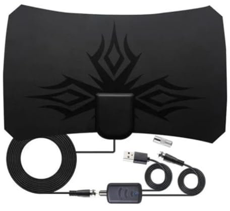 Mocturnity Antenna TV digitale HDTV 4K per interni, amplificatore di segnale ad alto guadagno, ricevitore satellitare, antenna miglia.