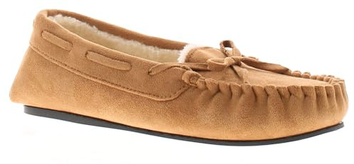 Strollers Freya - Pantuflas tipo mocasín y bailarina para mujer, Tan, 38 EU