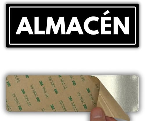 LEIASA | Señal Almacén - 7,5x23 cm - Acrílico - Identificación de Puerta