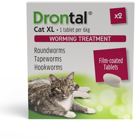Drontal Tablets x 2 40g - XL Cats (Over 6kg)