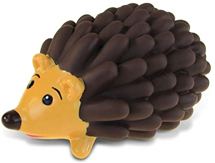 DolliBu Hedgehog Bath Buddy Squirter - Floating Brown Hedgehog Rubber Bath Toy, Fun Water Squirting Bathtime Play for Toddlers ,Cute & Soft Wild Life Animal Toy for The Bathtub, Beach & Pool for Kids