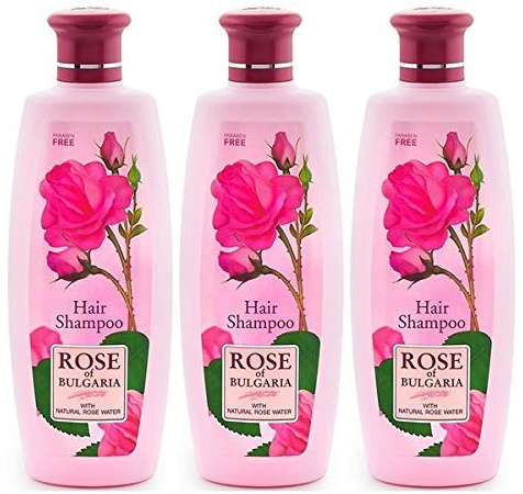 BioFresh Rose of Bulgaria schampo för alla hårtyper med rosenvatten 3 x 330 ml