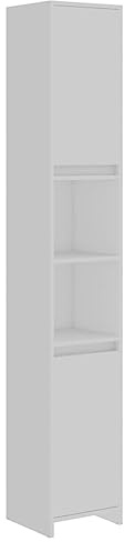 vidaXL Badrumsskåp vit 30x30x183,5 cm konstruerat trä