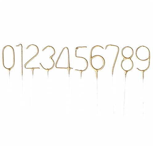 Gold Glitz Party Sparkler Number 8 (17cm) - Perfect for Birthday, Anniversary & Memorable Celebrations - 1 Pc