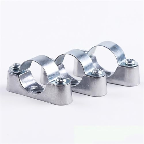 5/10 Uds 16/20/25/32/40/50Mm aleación de aluminio fuera de la pared código sillín Clip abrazadera de tubo soporte de tubo Clip fijo, 20mm 5 uds