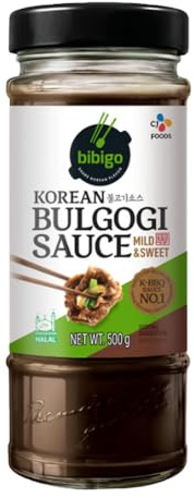 CJ Bibigo Bulgogi Korean Style BBQ Sauce Condiments for Marinate (Halal) 500g - Mild & Sweet