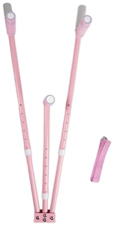 rockible 3 Bar Leg Stretcher Training Equipment Flexibility Split Machine Stretcher Device for Sports Outdoor Workout Yoga Dance, Pink
