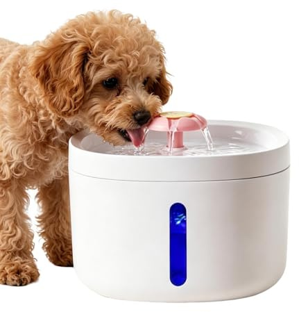 Dog Water Bowl Dispenser 2.6L Quiet Waterer Bowl Automatic Pet Feeding