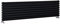 Milano Aruba Black Horizontal Double Oval Panel Radiator - 472mm x 1790mm