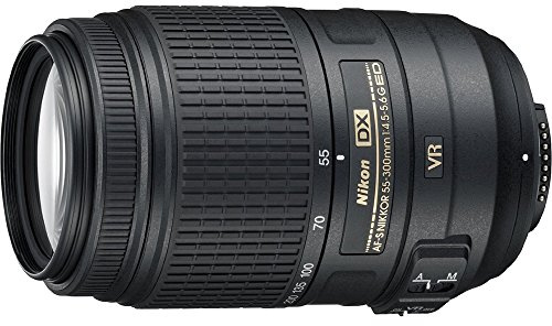 Nikon AF-S DX NIKKOR 55-300mm f/4.5-5.6G ED Vibration Reduction Zoom Lens with Auto Focus for Nikon DSLR Cameras