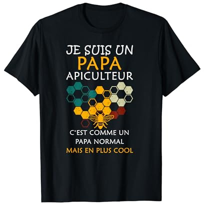 Papa Cool Apiculture - Abeille Apiculteur Miel Cadeau De Pèr T-Shirt