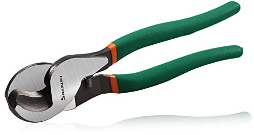 SPEEDWOX Pince coupante de câble de 22,9 cm, coupe-câble à effet levier élevé, coupe-câble robuste pour aluminium, cuivre, câble de communication, AWG