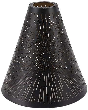 Pantalla de Lámpara de Cono con Patrón de Fuegos Artificiales Caprichosos para Lámpara de Mesa, Pantalla de Lámpara de Material de Hierro Resistente para Dormitorio