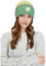 Ragwear Damen Strickmütze Beanie Greety Warme modische gestrickte Mütze gestreift Outdoor (DE/NL/SE/PL, Alphanumerisch, Einheitsgröße, Green)