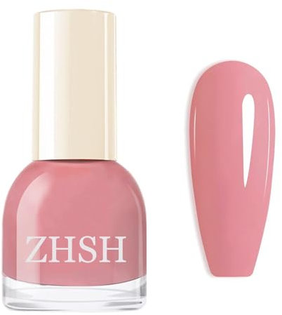 Pink Nail Polish - Pastel Dusty Pink Nail Varnish - Quick Drying & Long Lasting Nail Polish - Water Based Formula & No Need Baking Nail Art