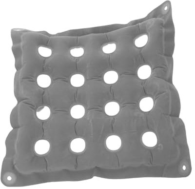 HAPINARY Aufblasbares Rollstuhlkissen aufblasbare sitzkissen Auto sitzkissen Rollstuhl Sitzpolster Sitzkissen für Flugzeugsitze Aufblasbarer Stuhl aufblasbares Kissen Beflockung Grey