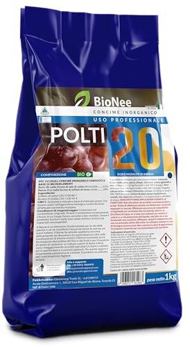 Poltiglia Bordolese Rameica - POLTI 20 | Concime Inorganico a Base di Solfato di Rame | Supporto Nutrizionale per Piante e Colture 1 kg