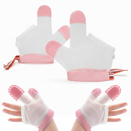 KIRZAX 1 par guantes de compresión para niños que dejan,Protector De Dedos Para Bebé,Apto para niños de 15 a 22 kg