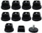 sourcingmap Leveling Feet 40 x 40mm Square Inserts Sofa Leg Adjustable Leveler 10 Sets