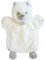 Doudou et Compagnie - Kuscheltier Handpuppe Wolf – 25 cm – Weiß – DC3620