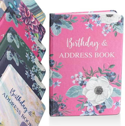 Rosa blomma a till z telefonadressbok AZ index hårt baksidesskydd med penna A5 adressbok hem kontor arbete rosa