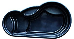 Giardini d'Acqua Laghetto da Giardino Nero MOD Tovel 500 Lt Stagno Preformato Nero Vasca Piante Pesci Ninfee Koi DIY