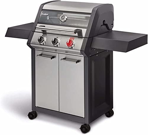 Enders Monroe Pro X 3 S Turbo Barbecue à gaz avec Turbo Zone, gamme de chaleur, fenêtre PanoVision et nettoyage facile - Barbecue jardin extérieur avec 3 brûleurs #837433