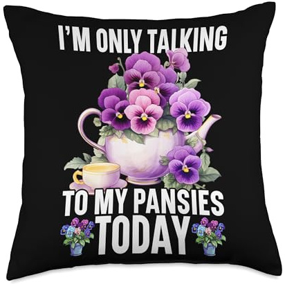 Pansy Seeds for Planting Pansy Flower Seeds Pansies Throw Pillow