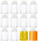 ReaJoys Kleine Plastikflaschen zum Befüllen 100ml Leere Kunststoff Saftflaschen mit Deckel Plastikflasche Milchflasche für Saft Wasser 12 Stk