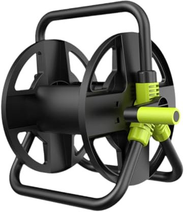 MagiDeal Enrouleur de tuyau d'arrosage, support de rangement pour tuyau d'arrosage, portable, facile à, arrête de tordre les tuyaux, organisateur de