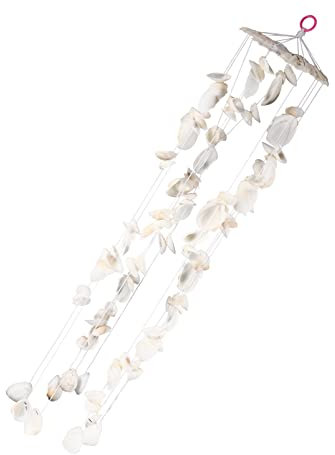 SUPVOX À Vent Forme De Conque Cloche à Vent Coquillage pour Fenêtre Et Porte Décoration De Plage Naturelle Et Élégante