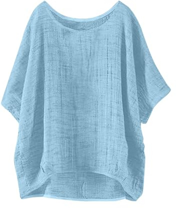 Leinen Tunika Damen V-Ausschnitt Kurzarm Shirt T Braun Bluse Schwarz Rüschen Basic Tshirt V Ausschnitte Gym Oversized Graues Oversize Glitzer Gemustert Ohne Aufdruck