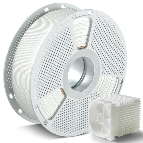 SUNLU PC-filament 1 kg, 1,75 mm polykarbonat filament för 3D-skrivare, återanvändbar högtemperaturspole, slagtålig och stabil, naturvit